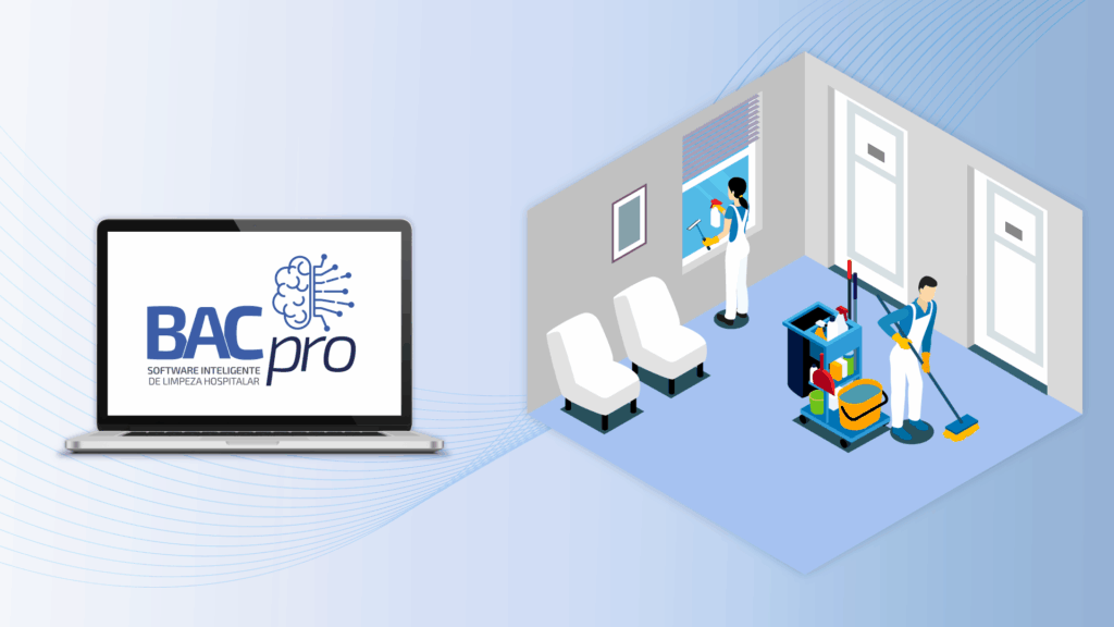 Sistema de limpeza hospitalar bacpro Elroi Medical