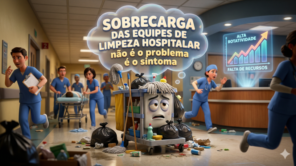 A SOBRECARGA DAS EQUIPES DE LIMPEZA HOSPITALAR NÃO É O PROBLEMA — É O SINTOMA