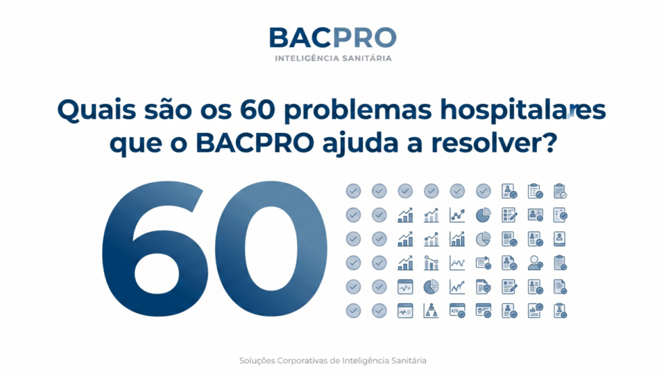 Quais são os 60 problemas hospitalares que o BACPRO ajuda a resolver?