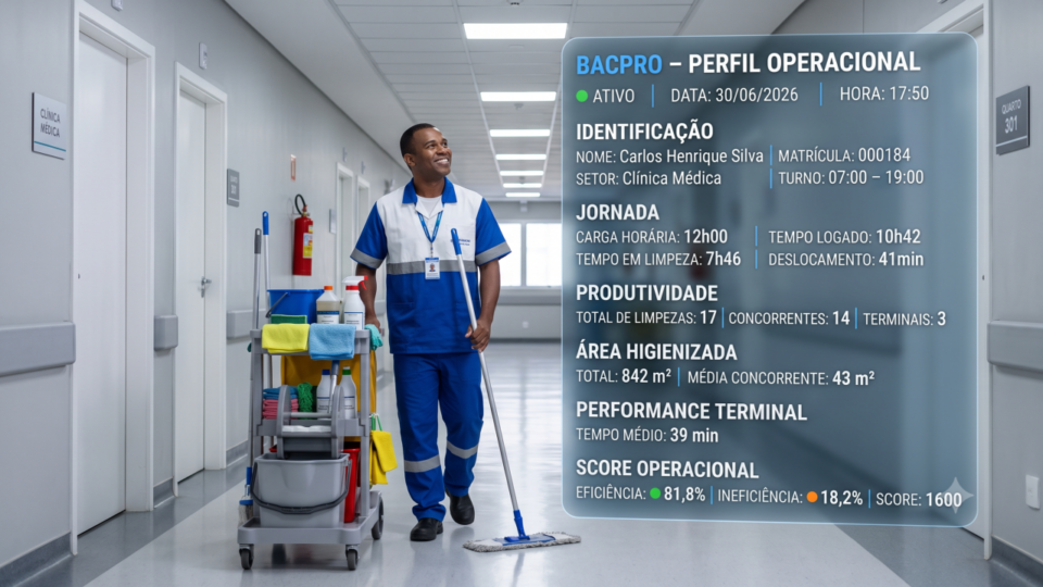 BACPRO RESOLVE O DESAFIO DA LIMPEZA HOSPITALAR: MEDIR A PRODUTIVIDADE COM PRECISÃO