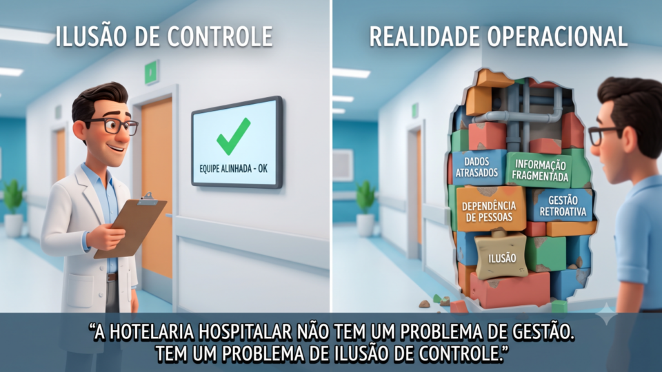 A HOTELARIA HOSPITALAR NÃO TEM UM PROBLEMA DE GESTÃO. TEM UM PROBLEMA DE ILUSÃO DE CONTROLE.