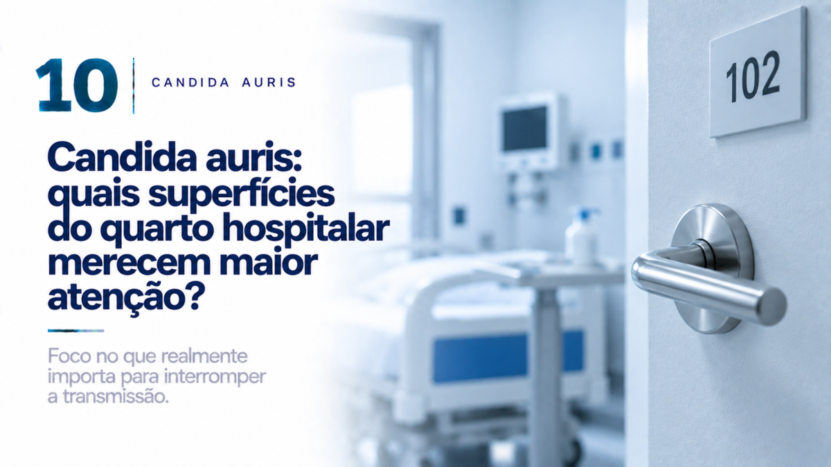 Candida auris: quais superfícies do quarto hospitalar merecem maior atenção?