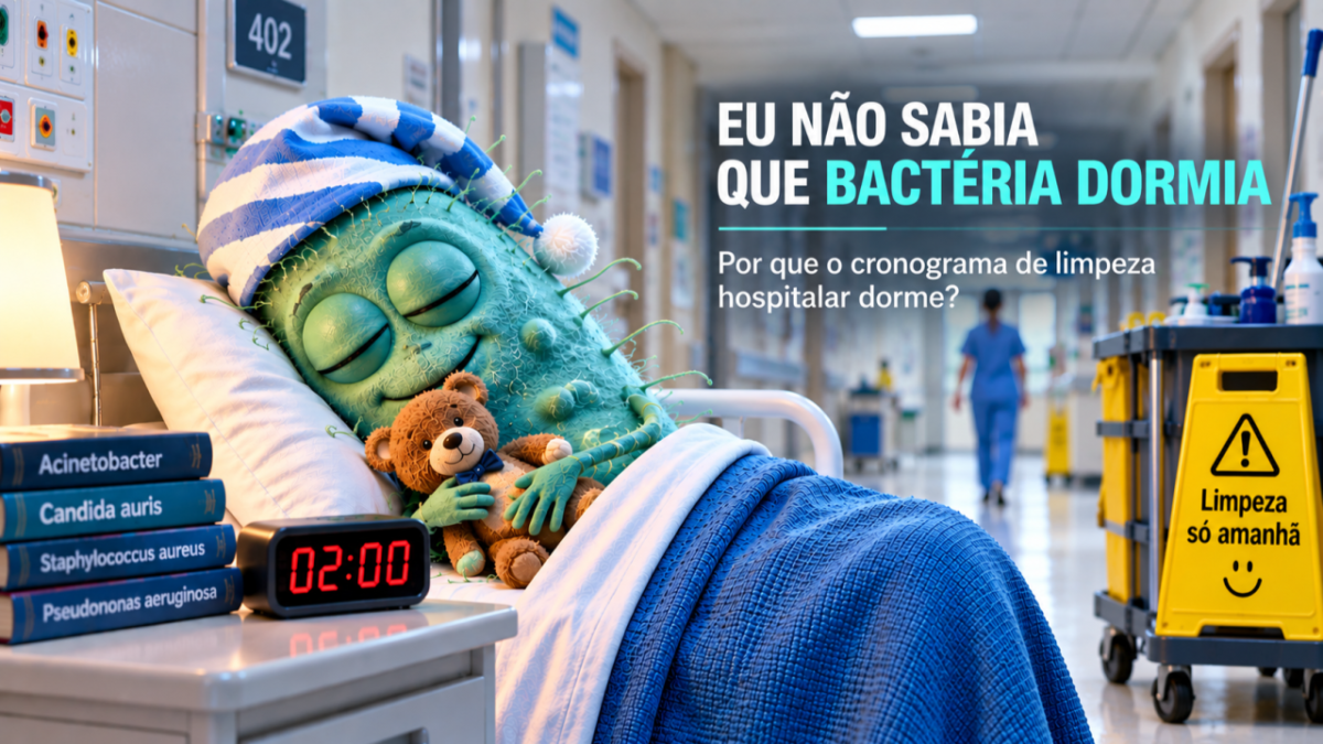 Eu não sabia que bactéria dormia: por que o cronograma de limpeza hospitalar dorme?
