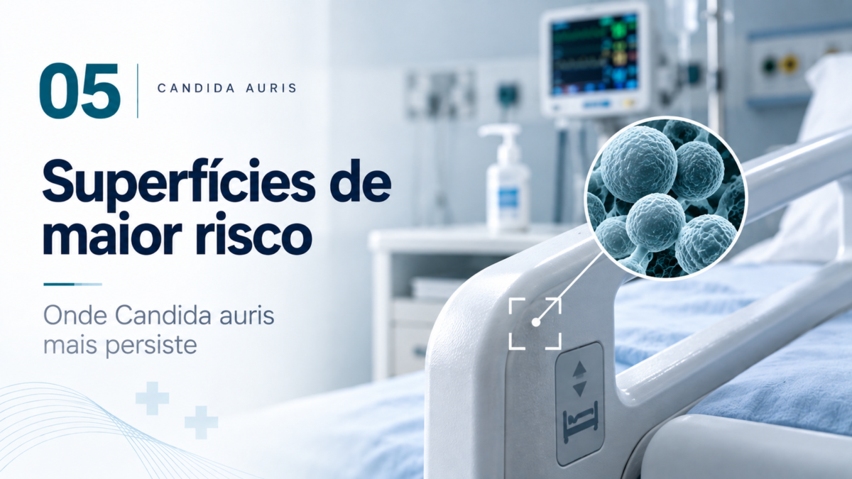 Candida auris: qual desinfetante realmente funciona?