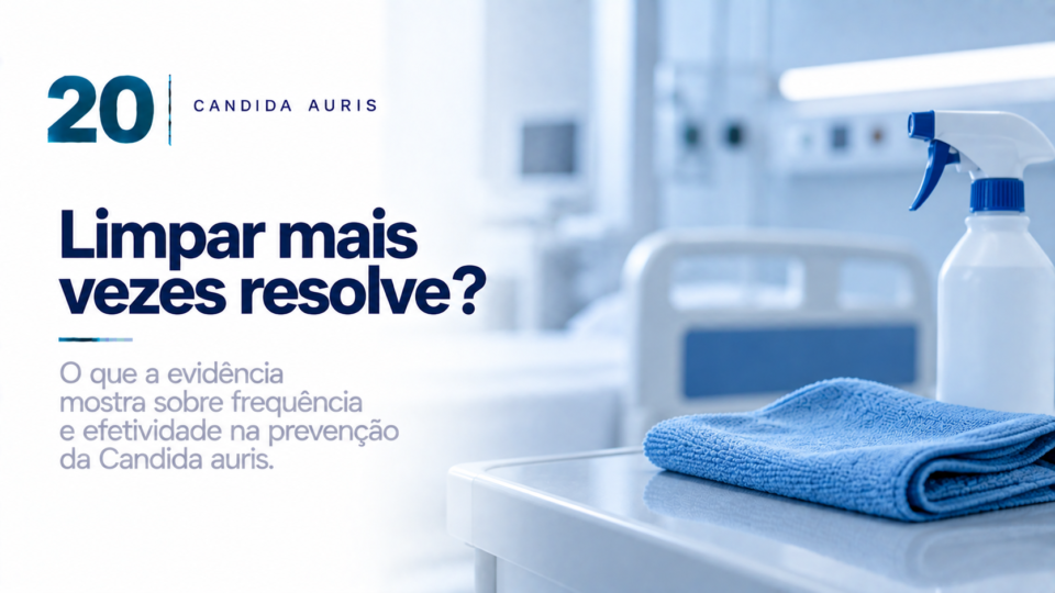Candida auris: limpar mais vezes resolve?