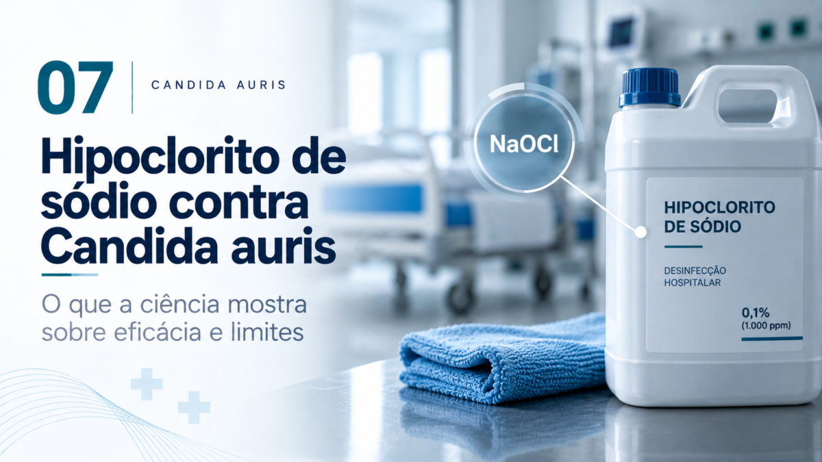Candida auris e hipoclorito: concentração, tempo de contato e biofilme podem mudar o resultado?