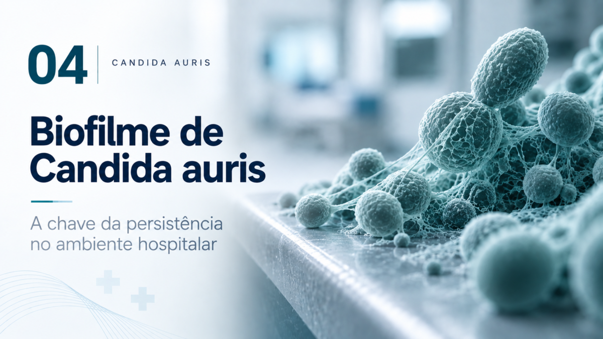Candida auris e biofilme: por que ele pode mudar as regras da desinfecção hospitalar?