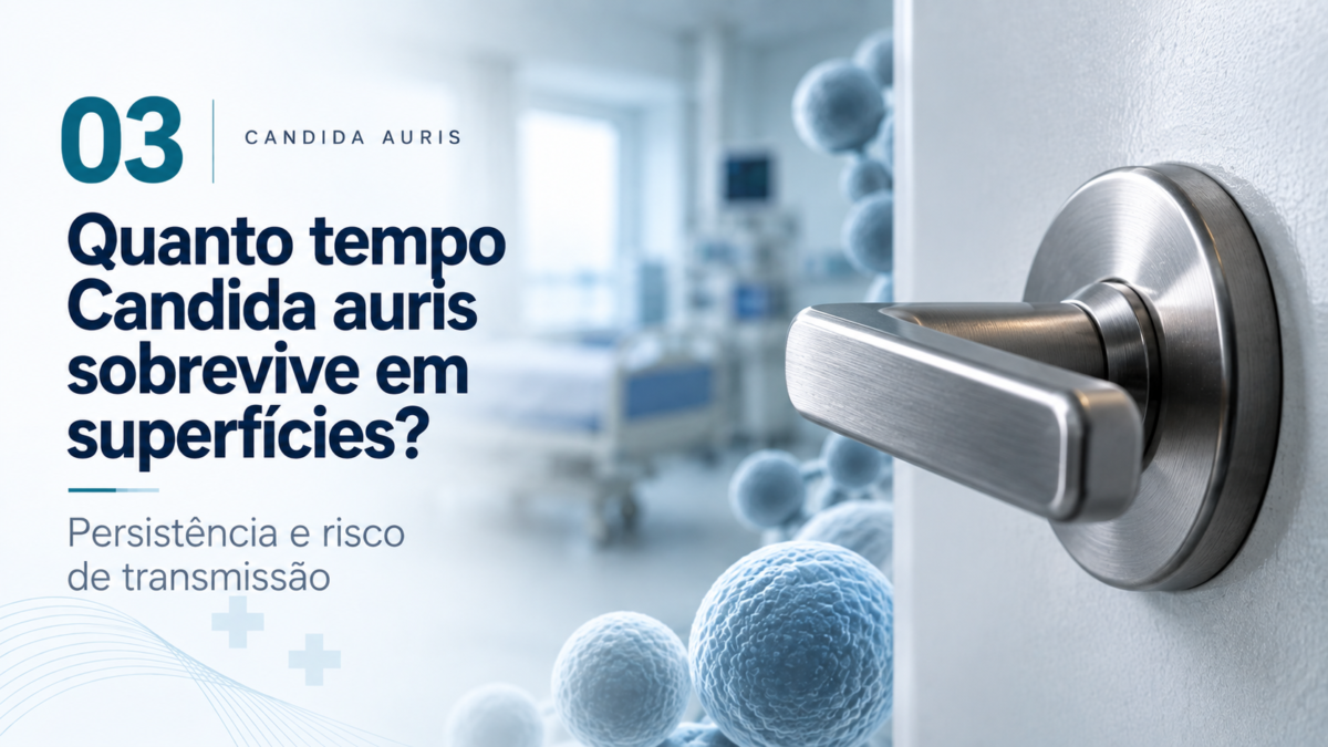 Candida auris em superfícies hospitalares: quanto tempo ela realmente consegue sobreviver?