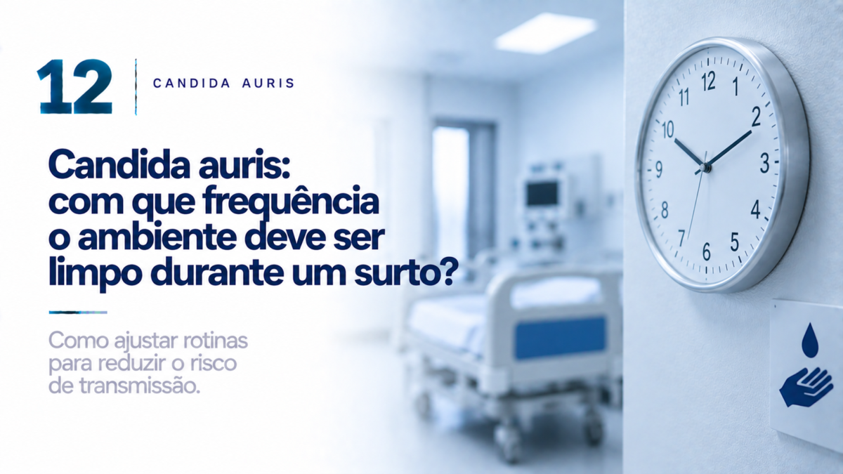 Candida auris: com que frequência o ambiente hospitalar deveria ser limpo durante um surto?
