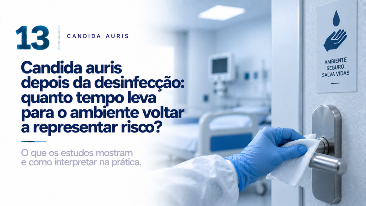 Candida auris: quanto tempo depois da desinfecção o ambiente pode voltar a representar risco?