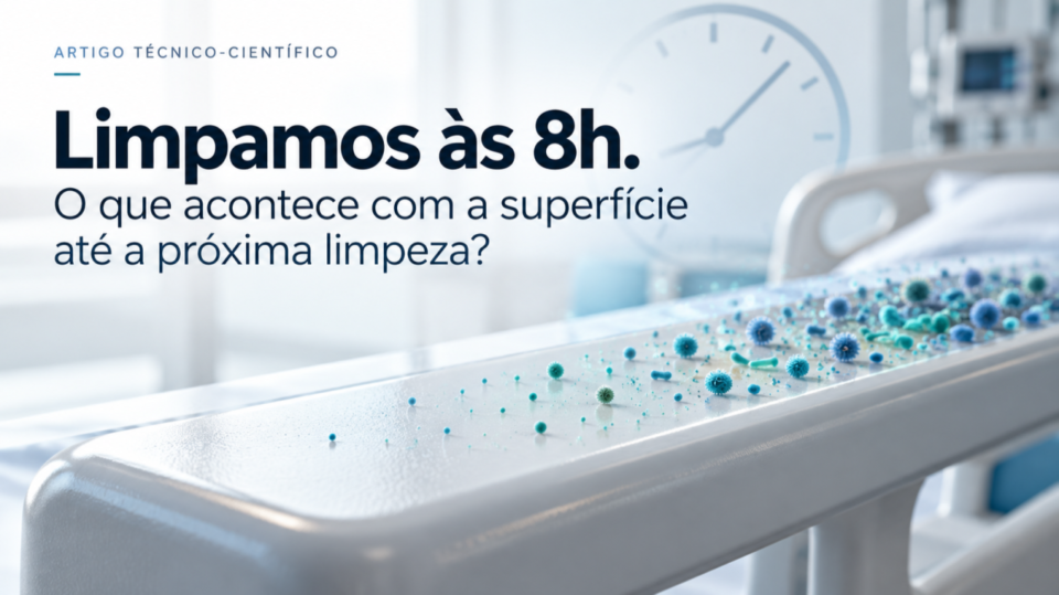 Limpamos às 8h. O que acontece com a superfície até a próxima limpeza?