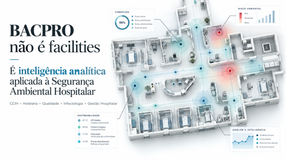 BACPRO não é facilities: é inteligência analítica aplicada à Segurança Ambiental Hospitalar