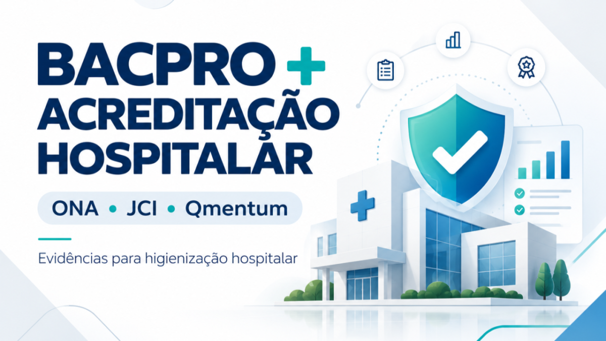 BACPRO e acreditação hospitalar: suporte aos requisitos de higienização da ONA, JCI, Qmentum e outros referenciais